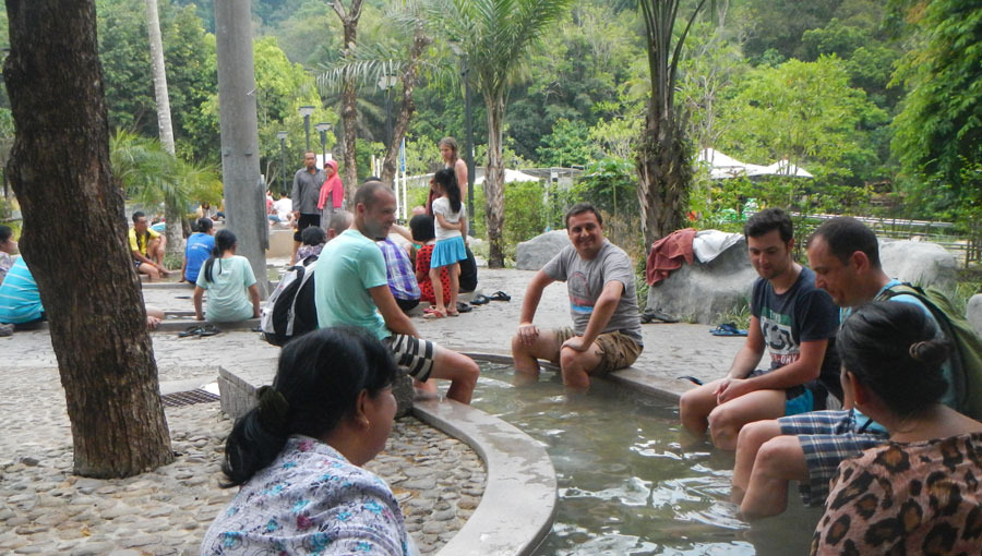 Enjoying a Hot Spring