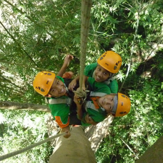 Abseiling in Asia 