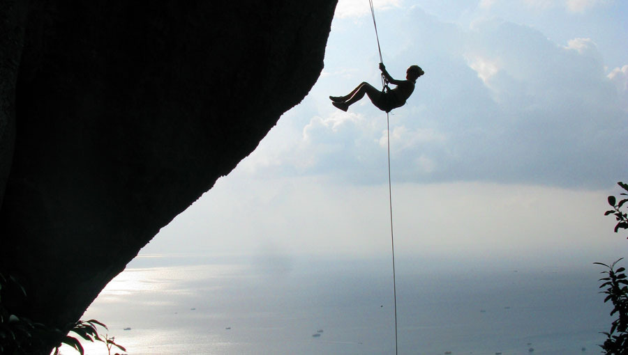 Abseiling in Koh Tao