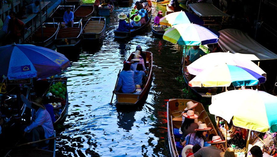 Floating Market Near Bangkok